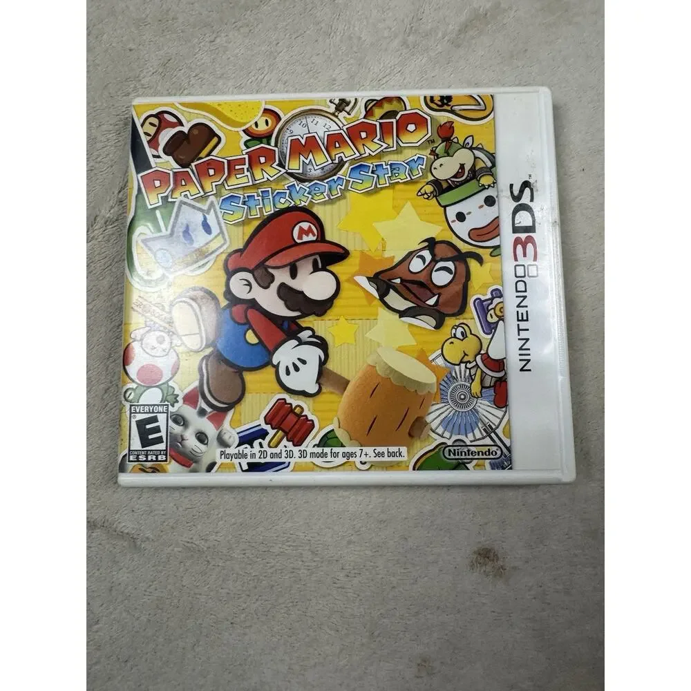 Paper Mario Sticker Star Nintendo 3DS Complete CIB Tested Authentic